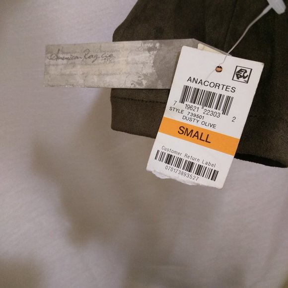 Lightweight Faux Suede Moto Asymmetrical Zip - Sz Small - NWT - Picture 6 of 10